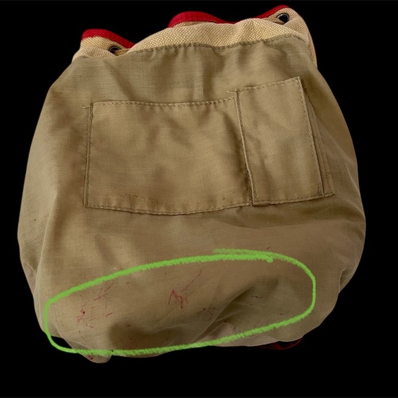 ROXY Tan Pink Black Women's Crossbody Drawstring Bucket Bag Adjustable Strap - Picture 7 of 8